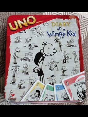 Diary of a Wimpy Kid UNO Card Game Metal Box